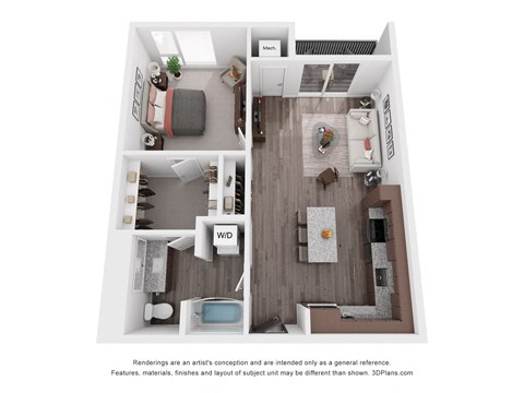 B10 Floor Plan at Maven on Broadway, Rochester, 55904